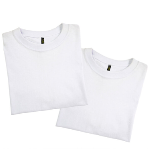 Camiseta T-Shit Blanca Cuello Redondo Caballero